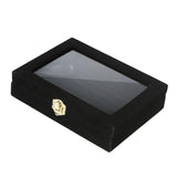 Maxbell Rings Display Tray Box Gifts for Home Jewelry Show Store Display Black