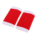 Maxbell 1 Pair Breathable Elastic Wrist Support Protector Guard Brace White+Red