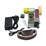 Maxbell Adjustable Speed Mini Belt Sander US Plug Adapter Dustproof for Welding Style B