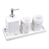 Maxbell Bathroom Accessories Set Lotion Bottle Refillable for Bathroom Counter