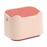 Maxbell Small Desktop Trash Can 2L Tiny Garbage Bin for Study, Coffee Table, Office, red
