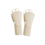 Maxbell 1 Pair Summer Golf Half Finger Gloves Ice Silk Material Stretchable Portable Beige