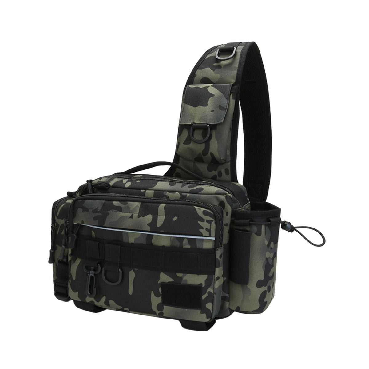 Maxbell Storage Bag Tackle Bag Fishing Tackle Single Shoulder Bag for Hiking Camping Green