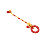 Maxbell Chew Toys Yard Running Puppy Garden Dogs Rope Toy Interactive Dog Tug Toy Red