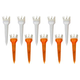 Maxbell 10pcs Premium PE Plastic Golf Tees Crown Claw Tee Replacement Assorted 50mm