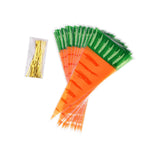 Maxbell Easter Carrot Candy Bag Gift Storage Bag Treat Bag Party Favors for Easter 50pcs