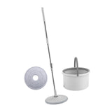 Maxbell Self Wring Rotation Floor Mop with Bucket for Hardwood Laminate Apartment 1 Microfiber Rag