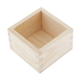 Max Wooden Square Storage Box Case for Jewelry Flower Craft Gift Burlywood 2