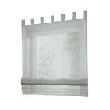 Max Sheer Voile Roman Blinds Curtains for Bedroom Kitchen Balcony Grey-100×155cm