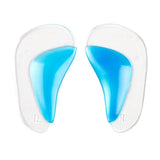 Max 1 Pair Silicone Arch Support Insoles Orthotic Insoles Cushion Insert L Blue