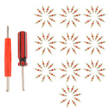 Max Maxb 102Pcs Tire Valve Stem Core Part Dual /Single Head Valve Core Remover Set