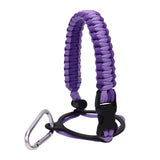 Maxbell Wide Mouth Bottle Paracord Handle Cord Braided Rope 12/18/21/24/32/40/64oz Violet