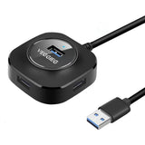 Maxbell 4 Ports USB Hub Connectors Expansion for Laptop USB3.0 black 1m