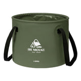 Maxbell Outdoor Water Container Multifunctional Ice Bucket Round for Camping Hiking 20L Green