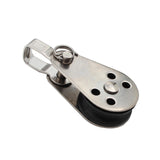 Maxbell Marine Pulley Block Swivel Nylon Accessories Hardware Rope Hanging Lifting 5.9cmx2.5cm