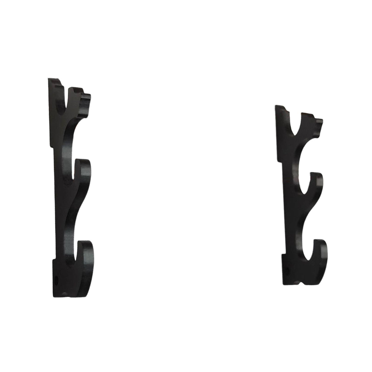 Maxbell 3 Tier Samurai Sword Stand Decoration Density Fiberboard for Wakizashi Black