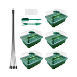 Maxbell Seed Starter Tray Indoor Greenhouse Propagator Station for Indoor Greenhouse Green