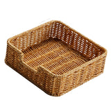 Maxbell Rustic Woven Napkin Holder Serving Tray Towel Holder for Living Room Bedroom