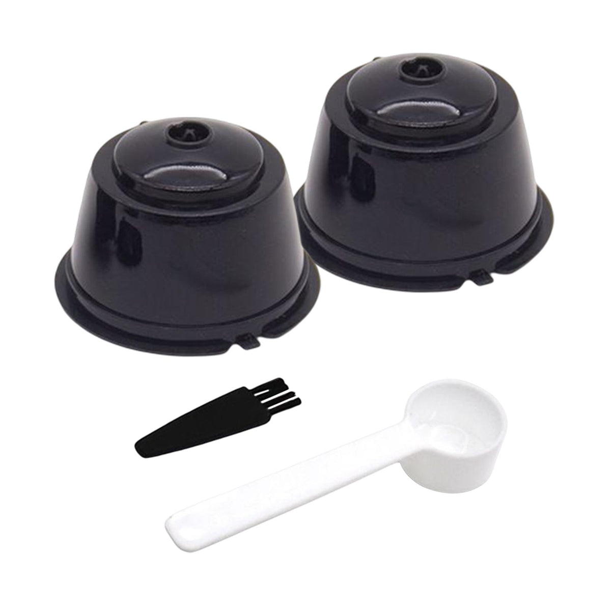 Maxbell 2 Pieces Coffee Filters Easy to Clean DIY Spoon Brush for Black