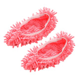 Maxbell Mop Slippers Cleaner Shoes Cover for House Bathroom Floor Cleaning Pink