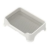 Maxbell Dog Toilet for Small and Medium Dogs Durable Pet Litter Pan Puppy Potty Tray White A