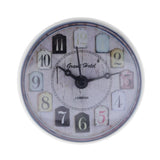 Max Mini Wall Clock Suction Cup Water Resistant for Bathroom Kitchen White