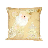 Maxbell Square Christmas Snowman Throw Pillow Santa Claus for Decoration Sofa Couch elderly pillow