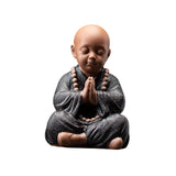 Maxbell Mini Little Monk Ornaments Buddhist Handicraft for Office Christmas Decor C