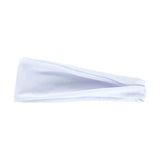 Maxbell Sports Headbands Wide Headbands Workout Headband for Men Exercise Travel White