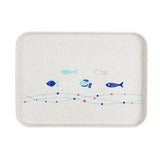 Maxbell 1 Piece Hotel Serving Trays Rectangle Melamine Plastic Tableware White M