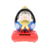 Maxbell Cute Solar Powered Swinging Praying Doll Bobbling Toy Auto Home Decor #H