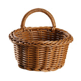 Maxbell Storage Basket with Handle Ornament Containers for Candy Snacks Pantry Brown