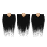 Maxbell 3x Gnome Beards Wooden Balls Wood Nose Ornament Christmas Decoration Style D