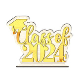 Maxbell Table Toppers for Senior High School Freestanding for Mantel Party Bookshelf Gold