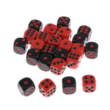 Max 24pcs 16mm Six Sided D6 Dice Dies for Dungeons and Dragons Game