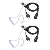 Max 2Pin PPT Mic Covert Acoustic Tube Earpiece Headset for Midland Two Way Radio
