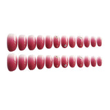 Maxbell 24pcs Oval French False Fake Nails Full Cover Nail Art Tips Gradient Color