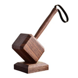 Maxbell Bottle Opener Beverage Can Opener with Wooden Base for Camping BBQ Hotel