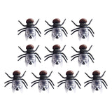 Maxbell Simulation Flies Insect Props for April Fools Day Joke Toy Prank Toy Props Black