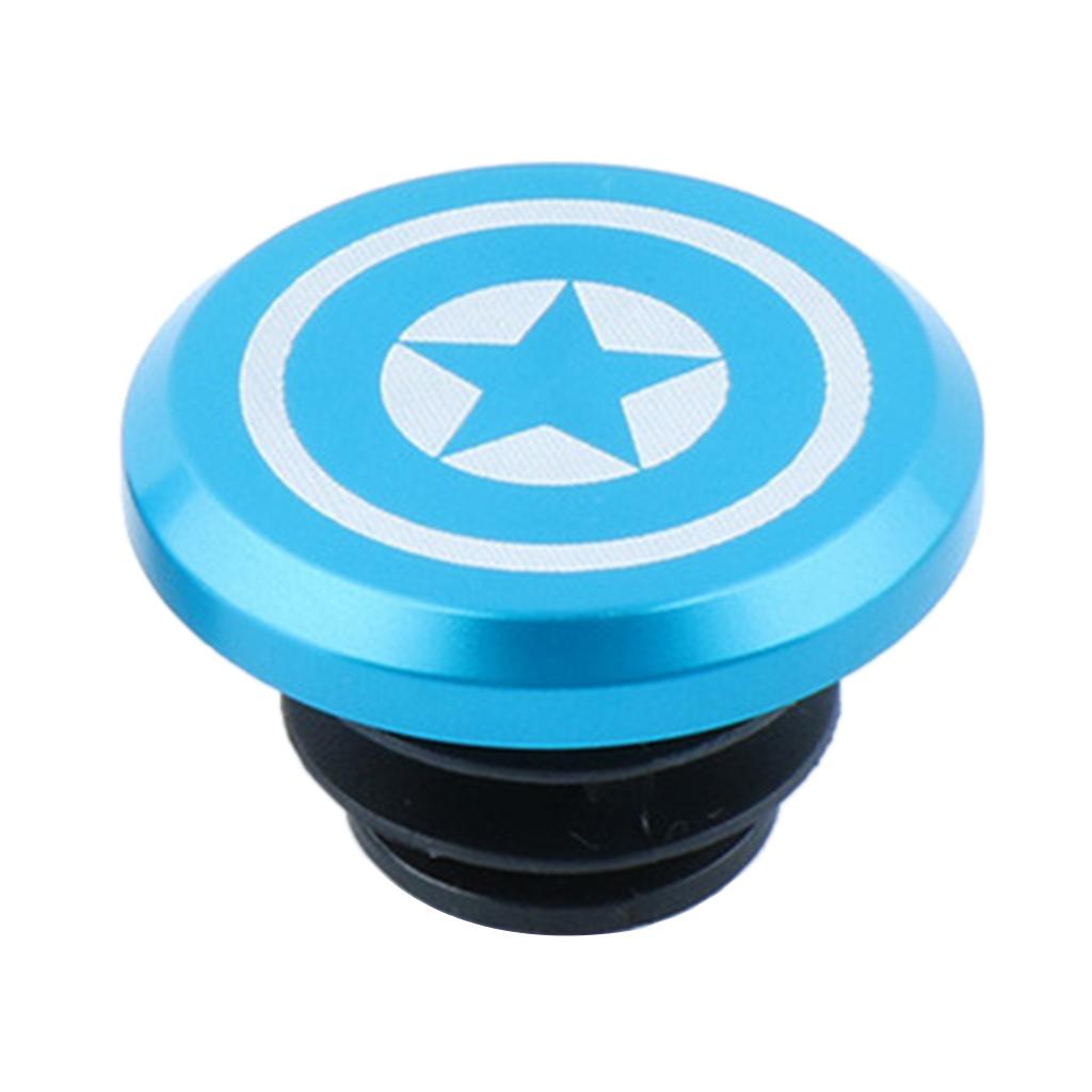 Maxbell 1 Piece Alloy Bicycle Bike Handlebar End Plugs Bar End Cap Blue B