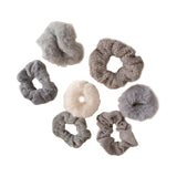 Maxbell 7x Women Hair Ties Scrunchies Ponytail Holder for Girls Wedding gray