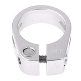 Maxbell Alloy SeatPost Clamp Fixed Screw Tube Bike Bicycle Seat Clip Silver 28.6mm