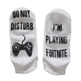 Max 2pcs Anti Slip Cotton Ankle Socks Tube Socks Printed Letters Stockings