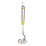 Maxbell Multi Purpose Bean and Potato Masher with Handle Fruit Mashers Hand Masher Green