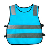 Maxbell Hi Vis Child Safety Reflective Vest Waistcoat Traffic Work Cycling Clothes blue