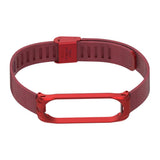 Max Stainless Steel Wrist Straps Band Accessories for Xiaomi Mi Band 3/4 Red