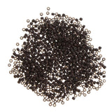 Max 1000pcs 3mm Silicone Lined Micro Ring Links Beads Links For Hair Extension Brown