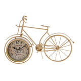 Maxbell Vintage Metal Bicycle Bike Clock Home Decoration Table Clock Ornament