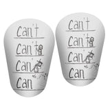 Maxbell 2 Pieces Soccer Shin Guards Shin Pads Soccer Equipment Calf Sleeve Shinguard S White Black