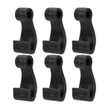 Maxbell 6Pcs Kayak Lashing Hooks J Hooks Fishing Raft Bungee Shock Cords Hooks Black